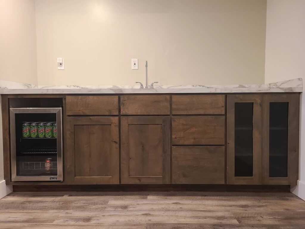 office cabinet remodel and install project in idaho
