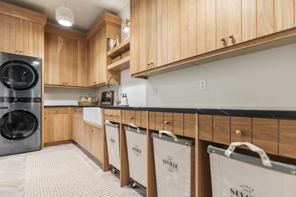 laundry room cabinets for a home in East Idaho